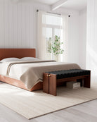 Charcoal Boucle / Walnut