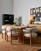 White Oak Frame /Cream Curly