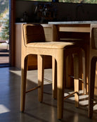 White Oak Frame / Sunflower Leather Seat