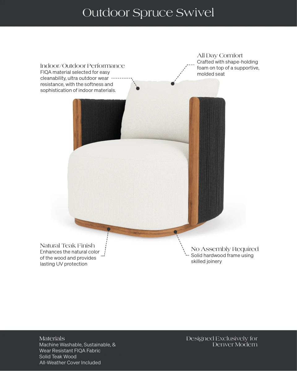 Dove FIQA Boucle / Black Outdoor Rope