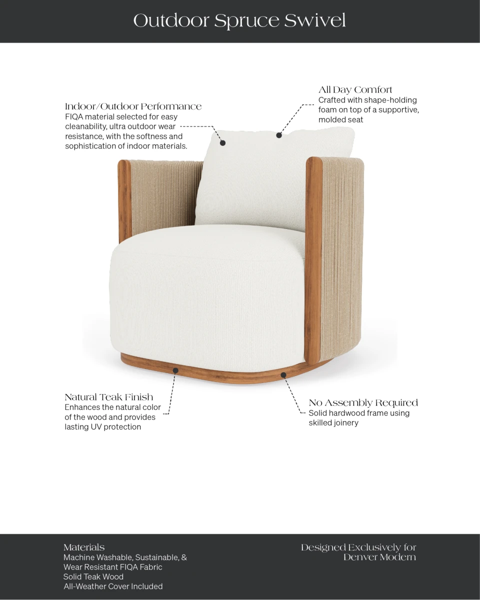 Dove FIQA Boucle / Tan Outdoor Rope