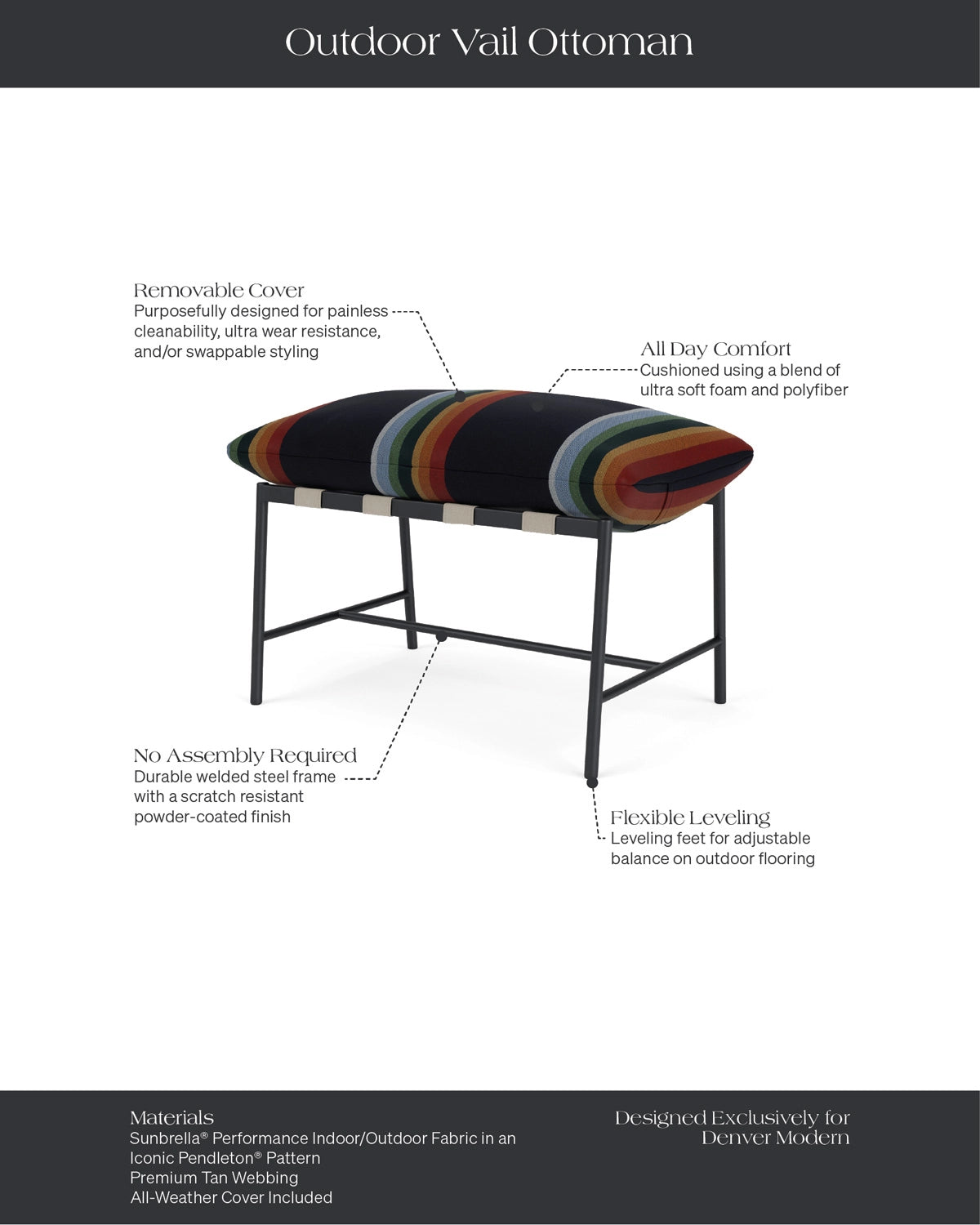 Crater Lake - Surf Sunbrella® Performance Pendleton®