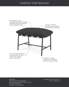 Slate FIQA Boucle with All-Weather Cover