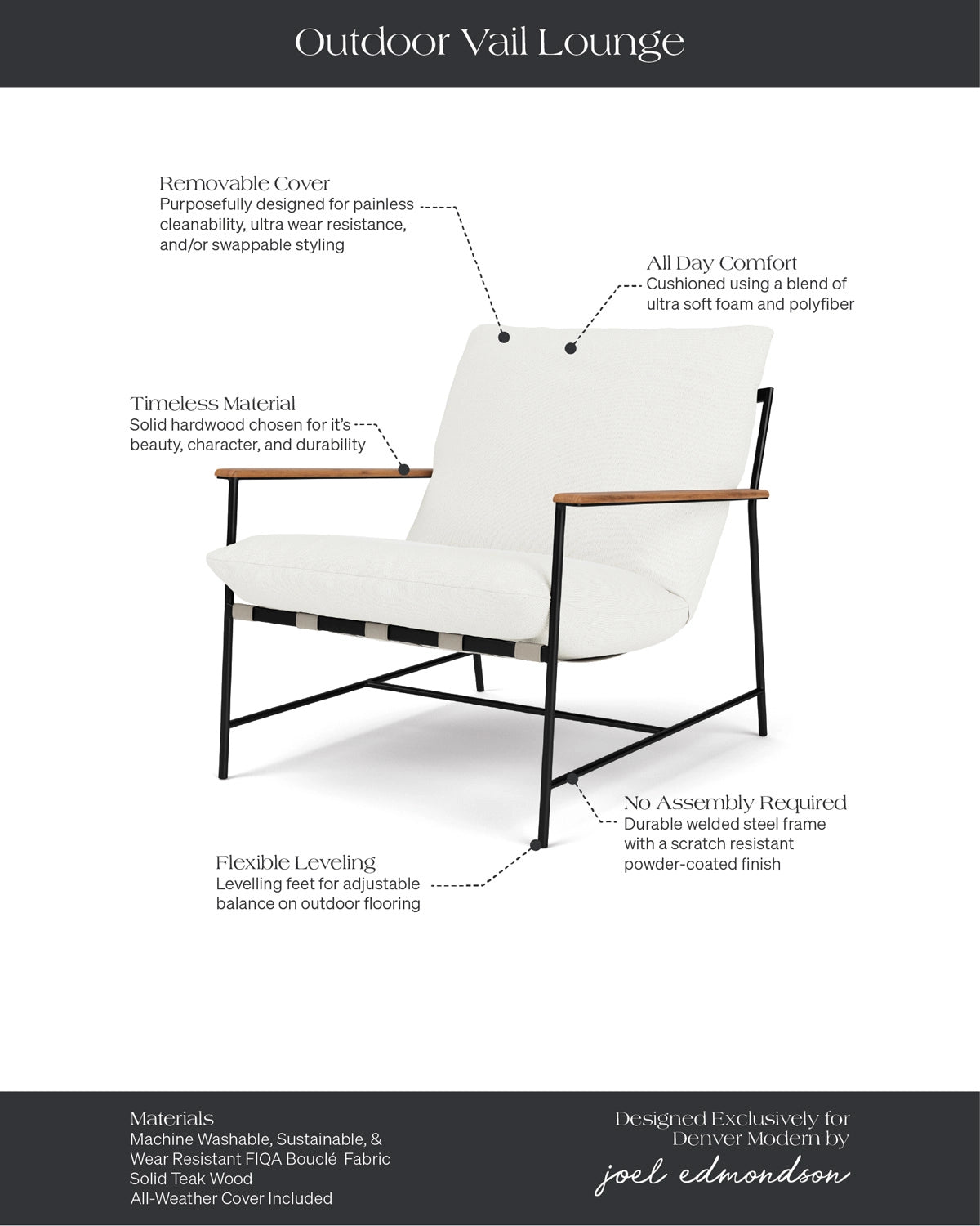 Dove FIQA Boucle with All-Weather Cover