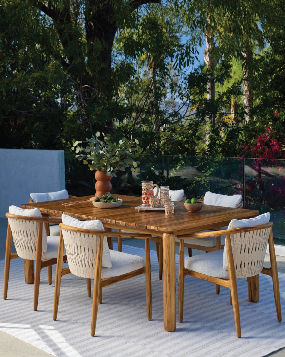 Teak / 78" length | Seats 6
