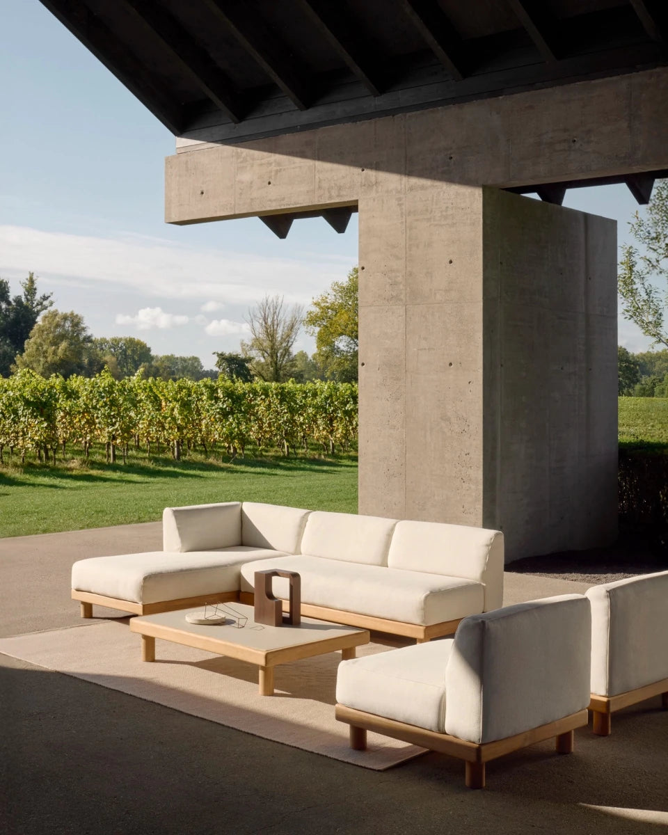 Teak & Concrete Light Grey