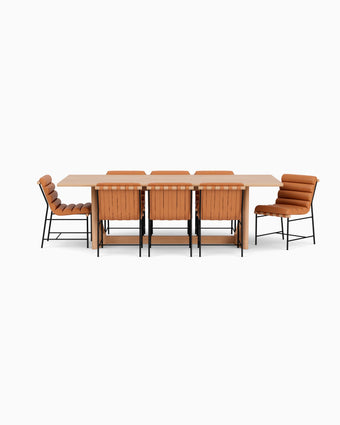 a table with chairs around it