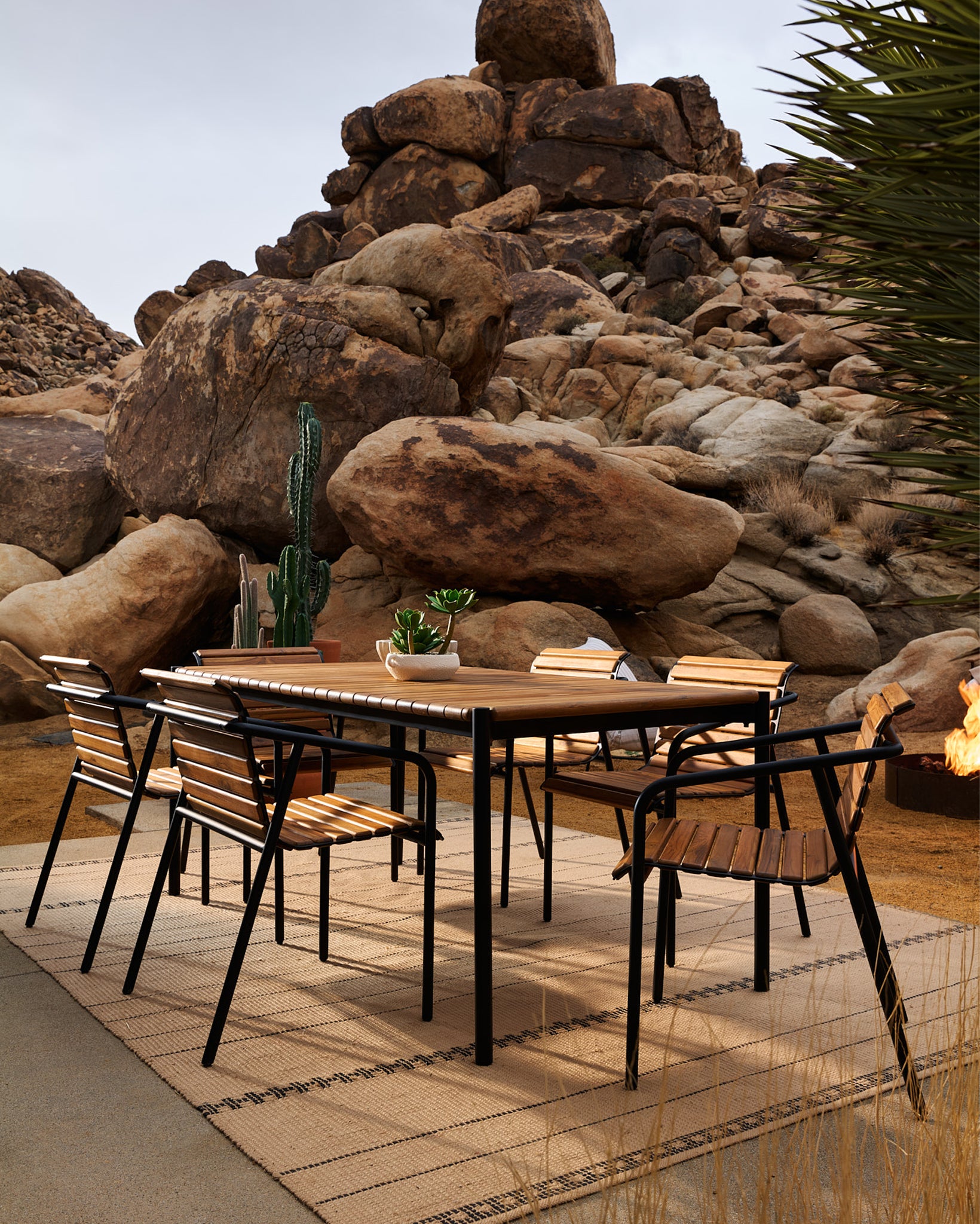 Teak / 72&quot; length | Seats 6