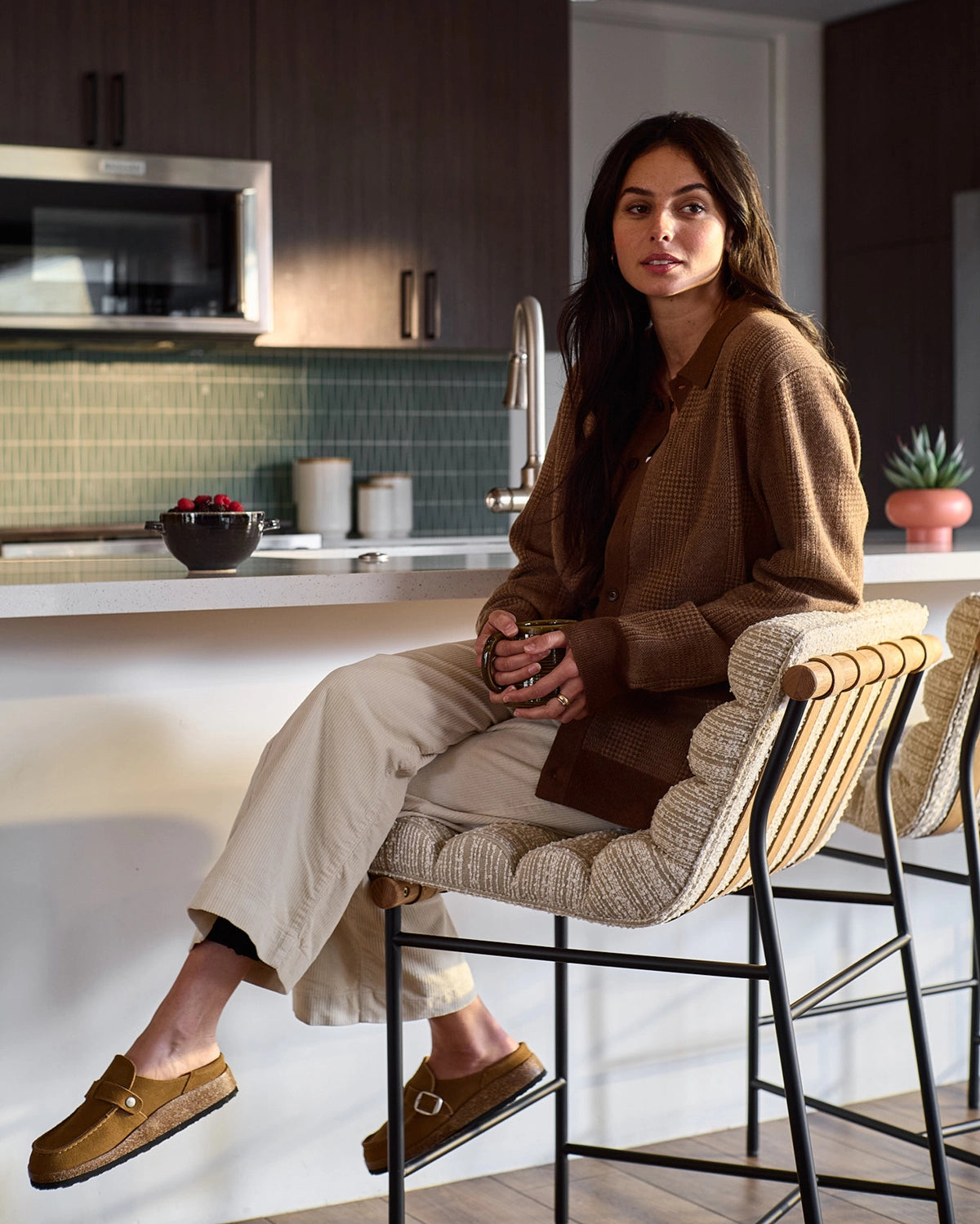 Sand Boucle / White Oak / Counter (24" Height)