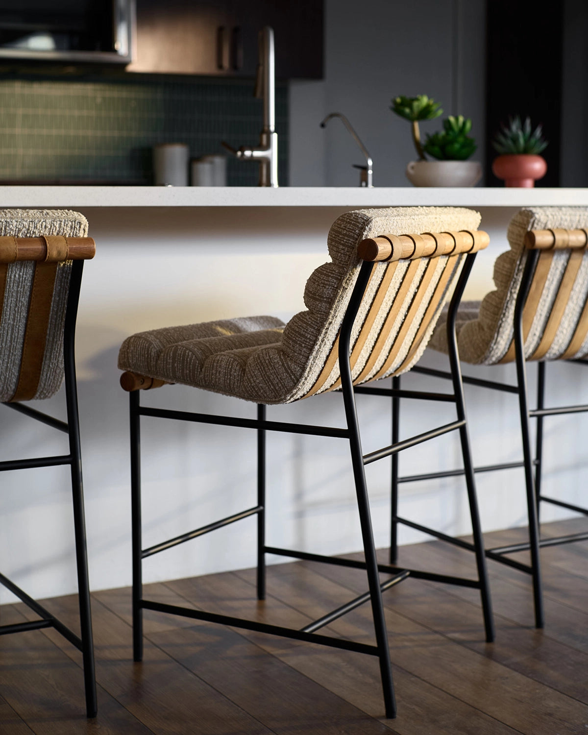 Sand Boucle / White Oak / Counter (24&quot; Height)