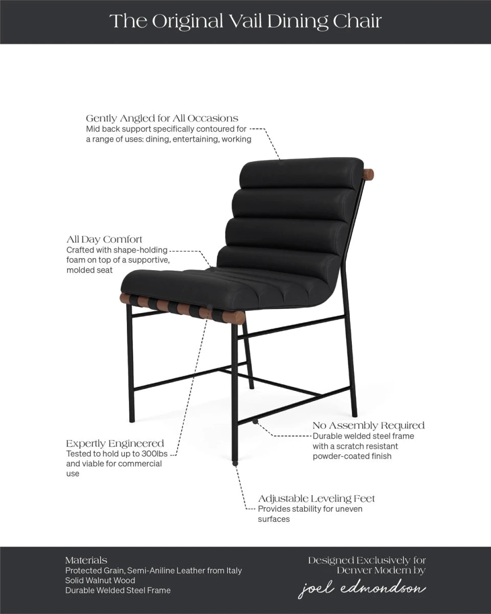 Black Leather / Walnut