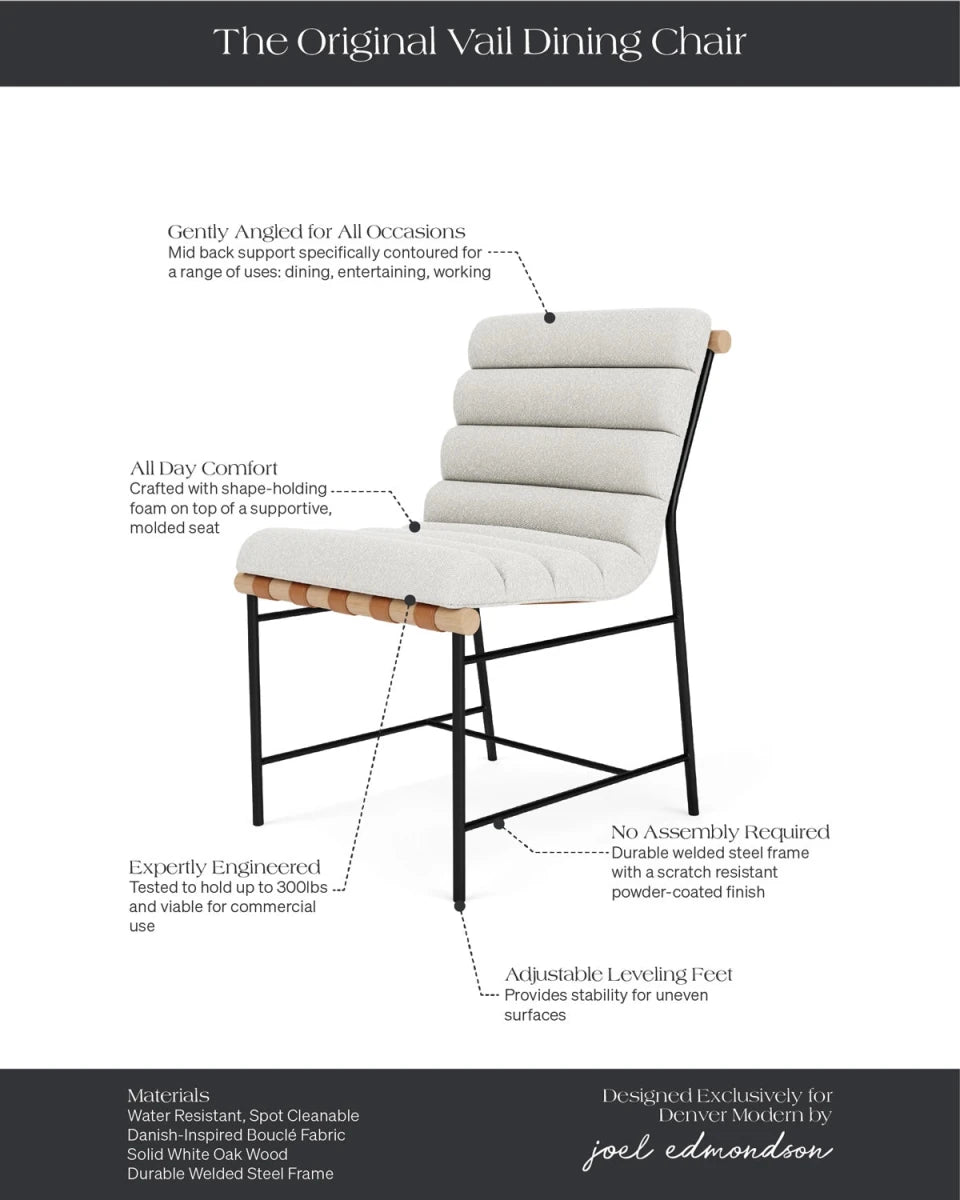 White Boucle / White Oak