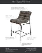 Espresso Boucle / Walnut / Counter (24" Height)