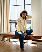 Saddle Leather / White Oak / 86" Long