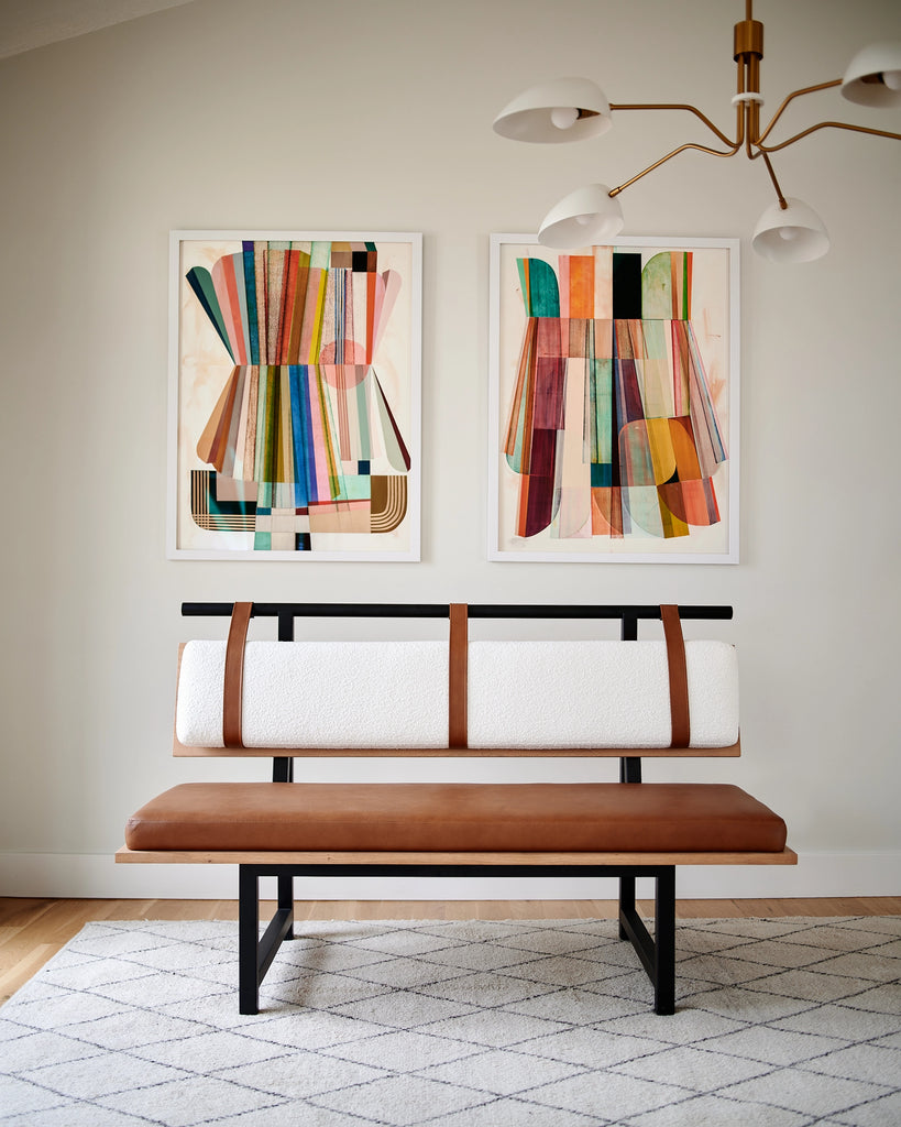 Leather best sale banquette seating