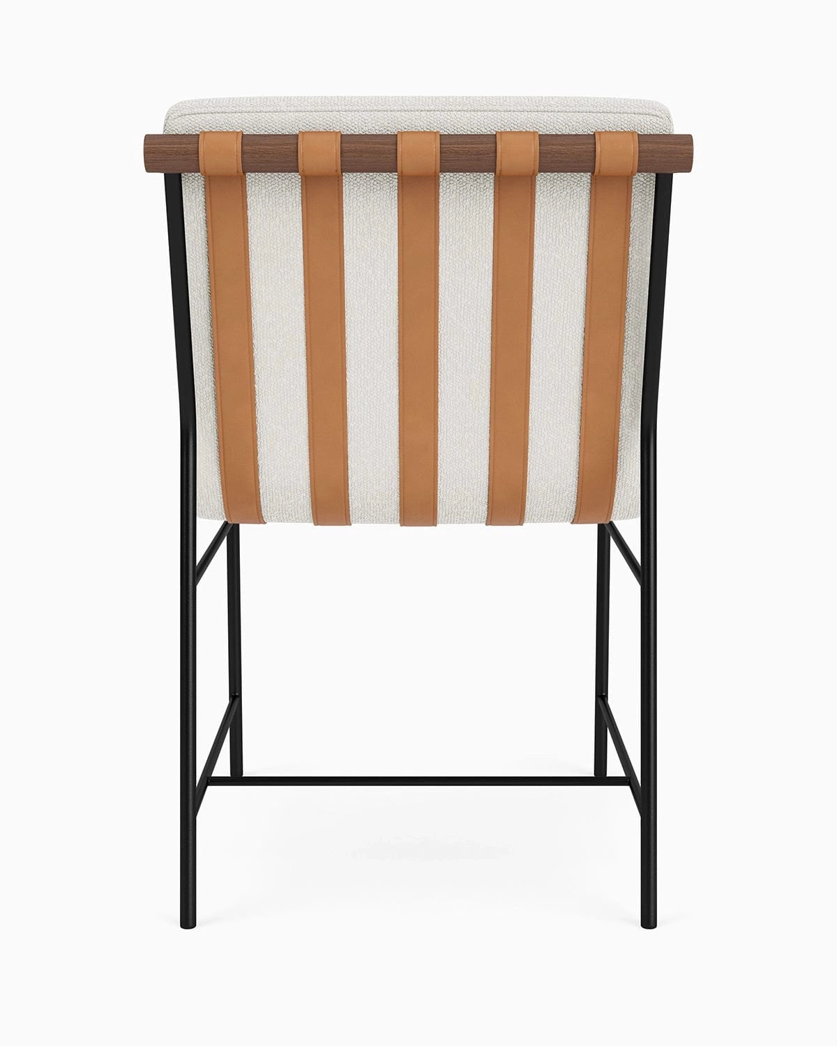 White Boucle / Walnut