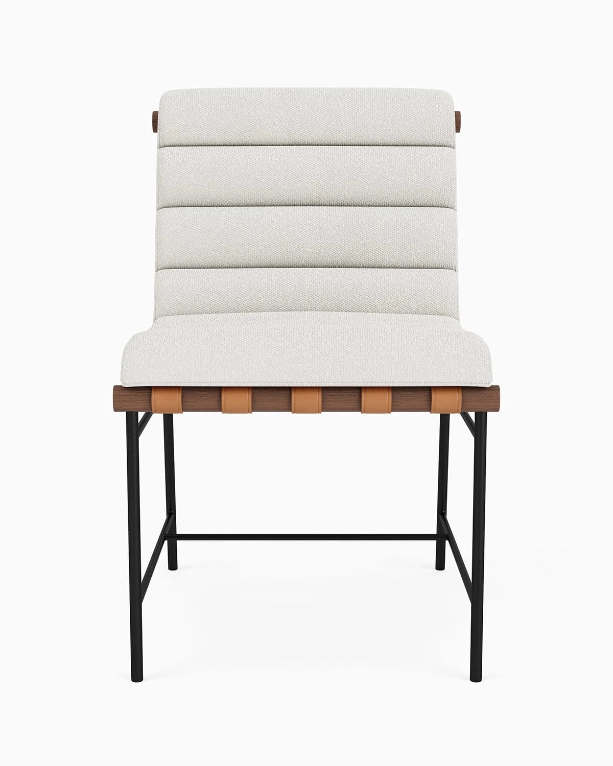 White Boucle / Walnut