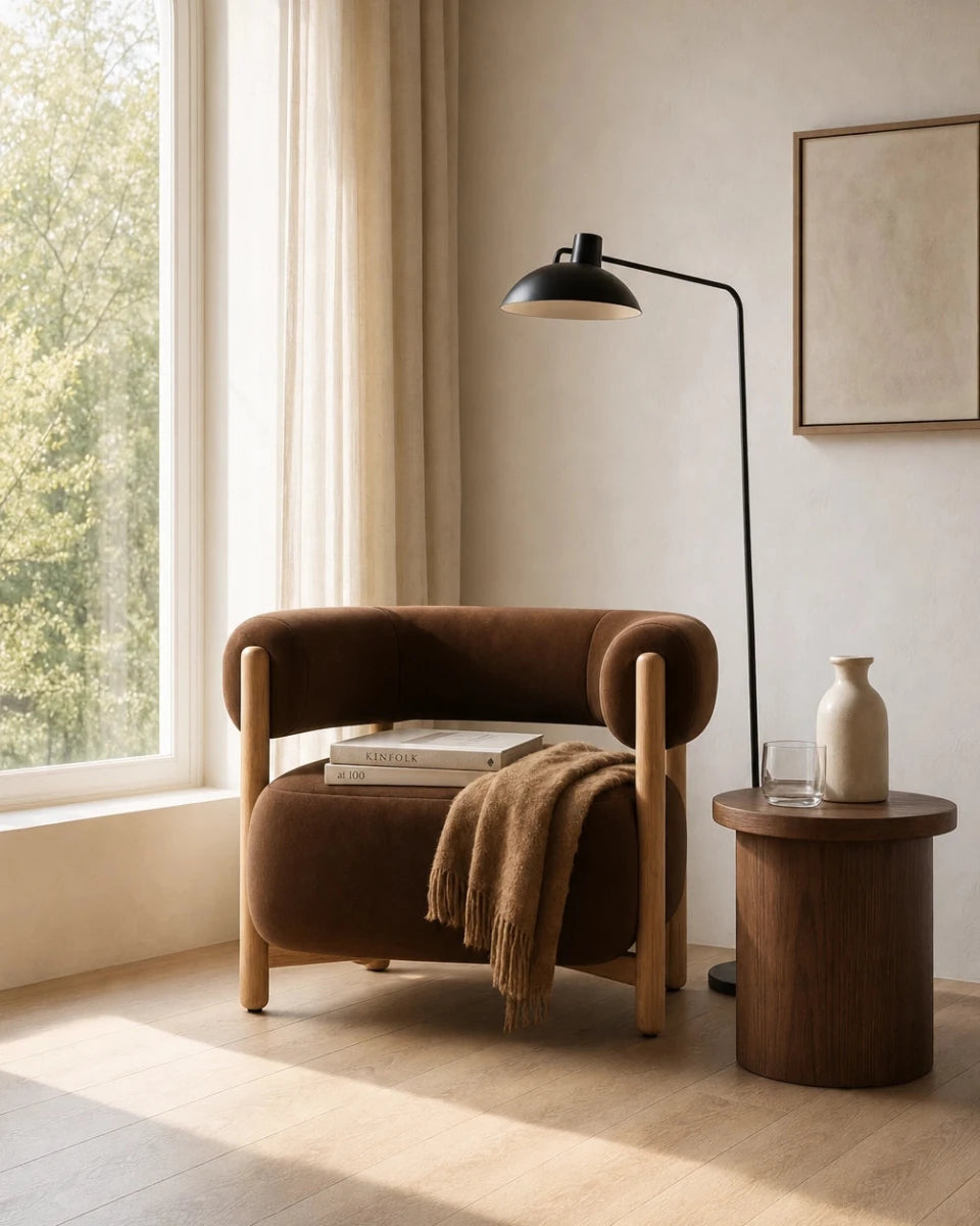 Cognac Velvet / White Oak