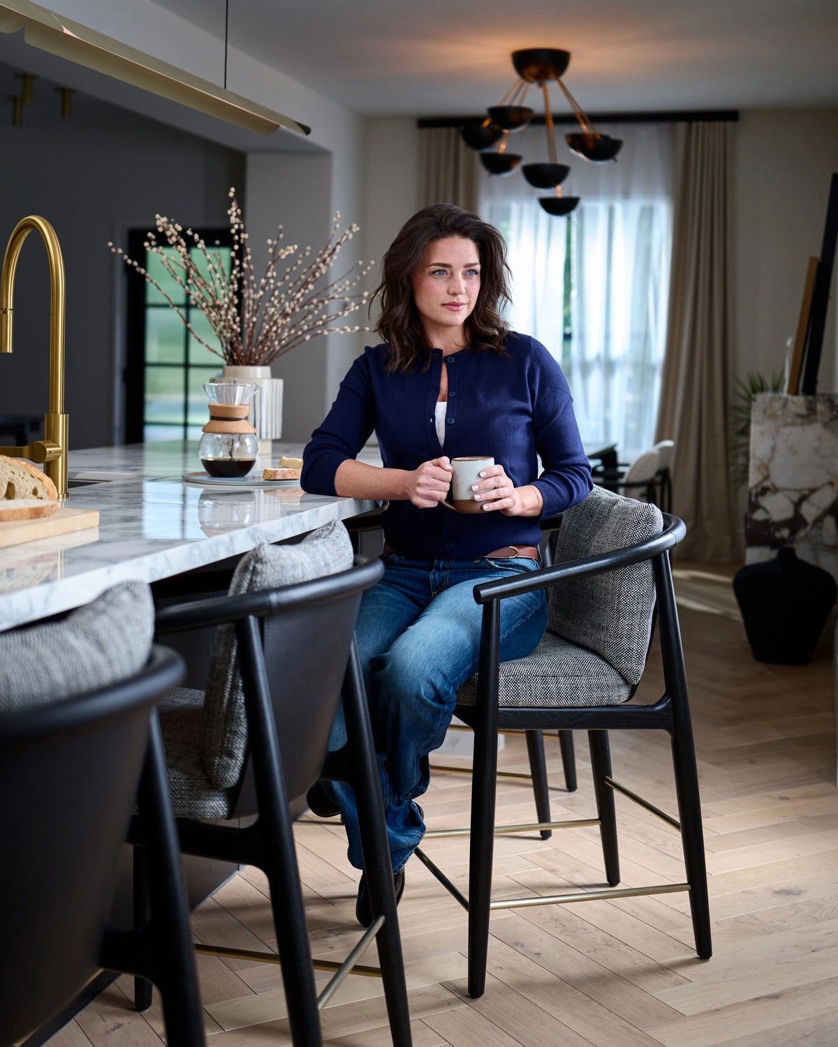 Noir Basketweave / Black Leather / Ebony