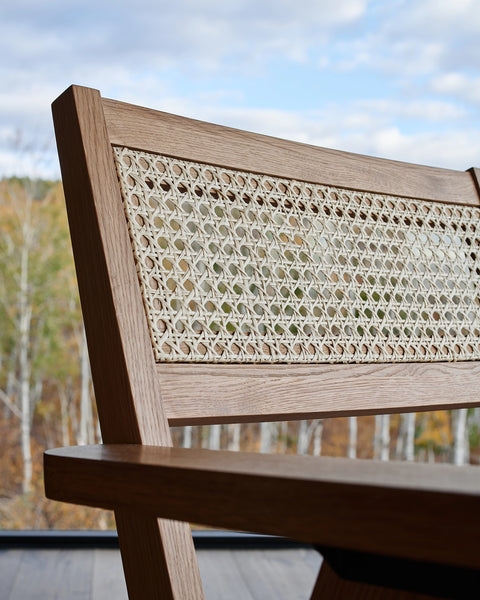 White Oak Frame / Saddle Leather Seat