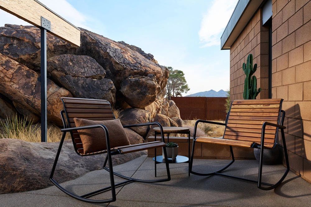 Outside Steel Rocker Outdoor Strata Rocker | Modern Outdoor Rocker Chair – Denver Modern