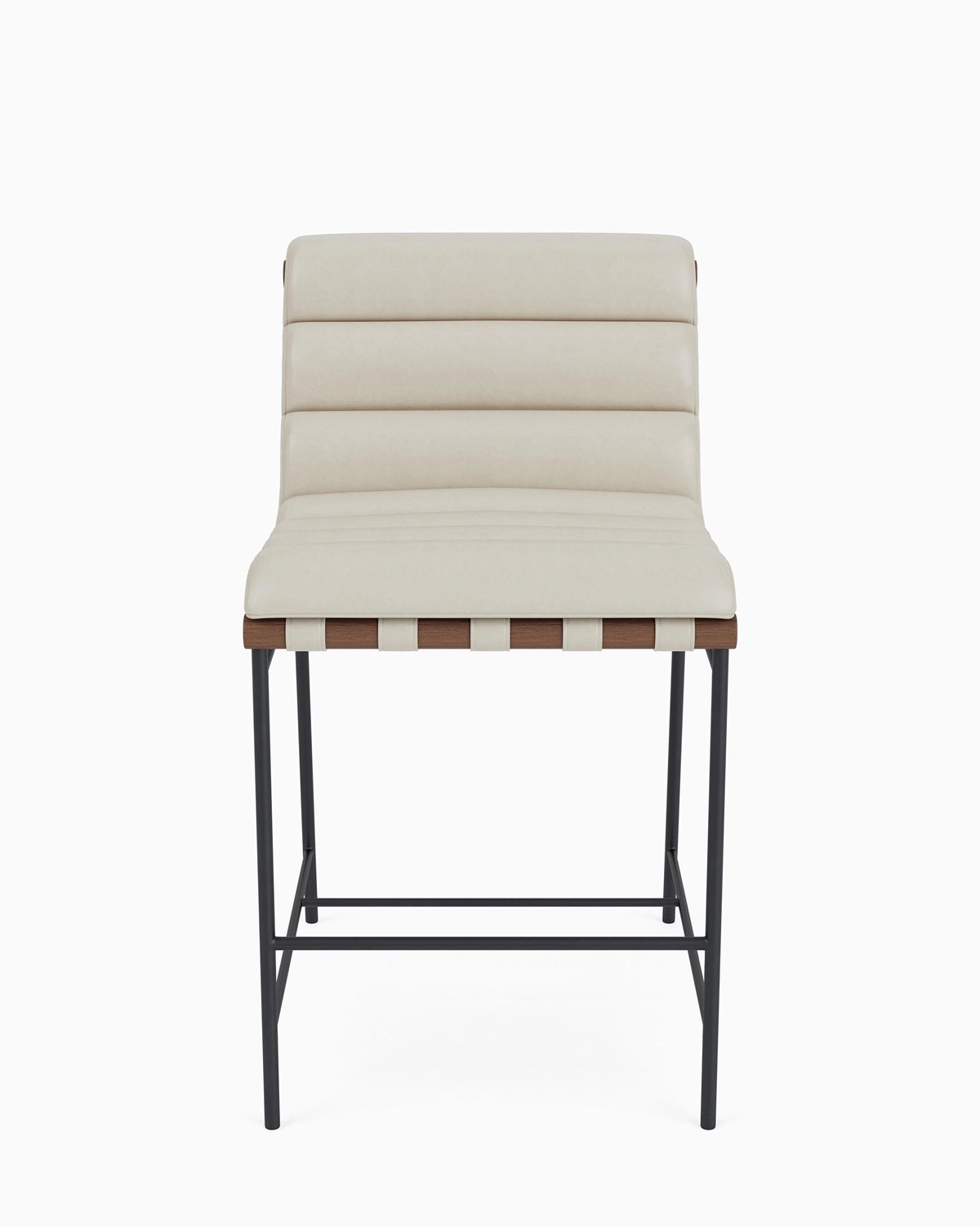 Pearl Leather / Walnut / Counter (24" Height)