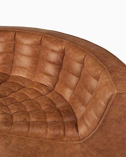 Saddle Leather / Round Corner