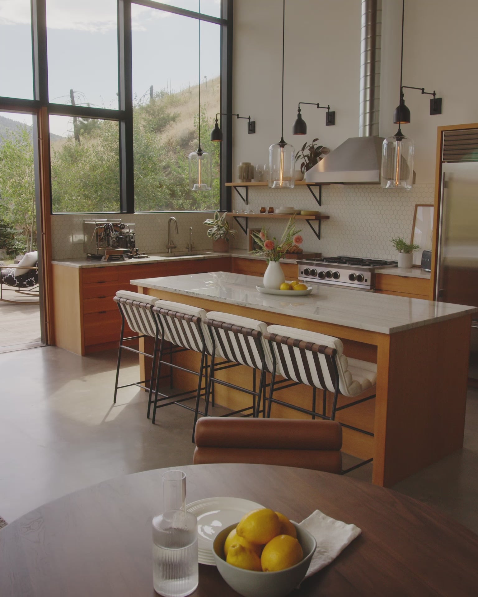 Cream Corduroy / Walnut / Counter (24" Height)