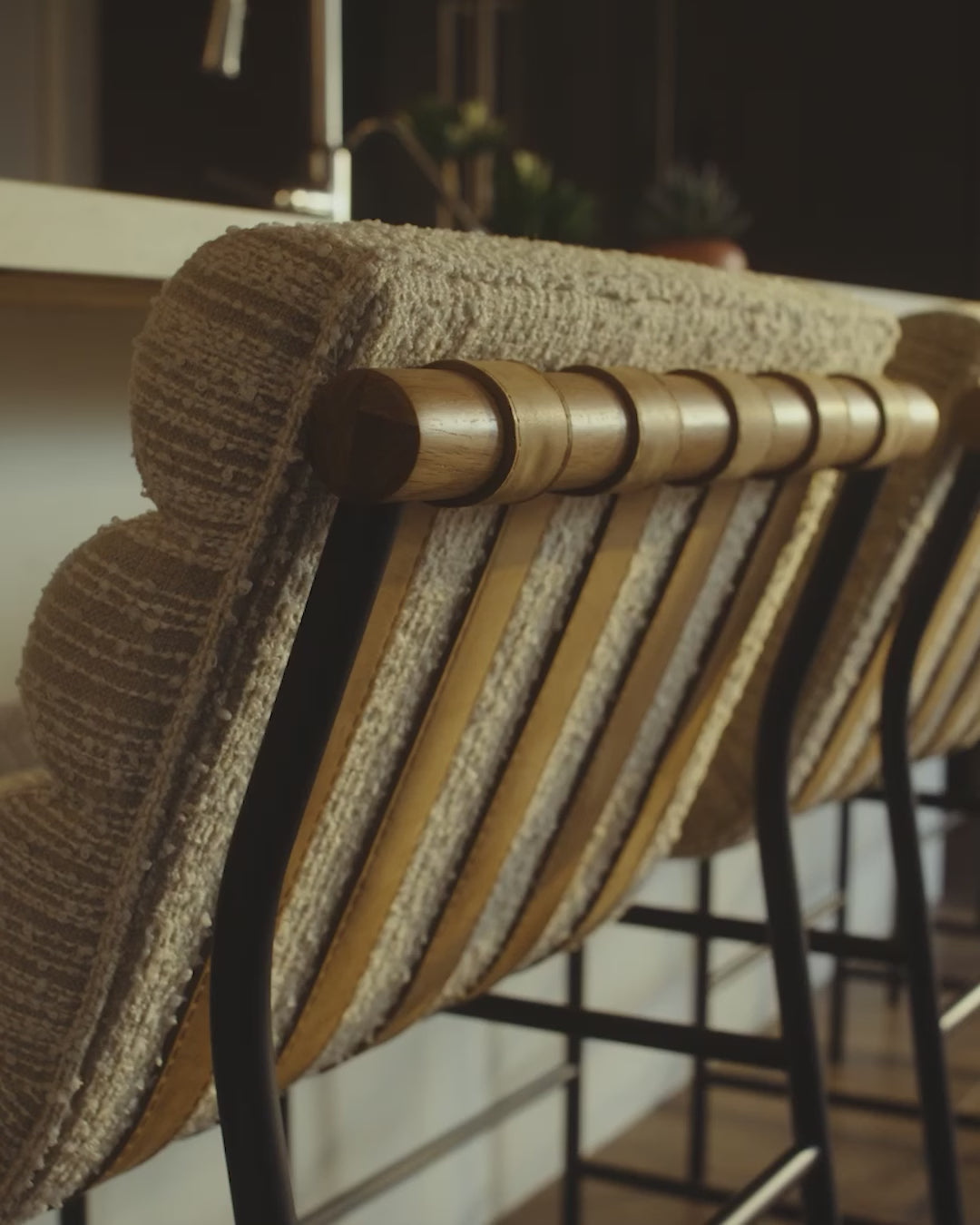 Sand Boucle / White Oak / Counter (24" Height)