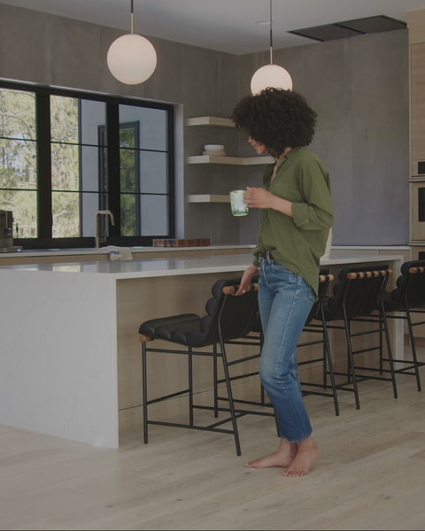 Charcoal Boucle / White Oak / Counter (24" Height)