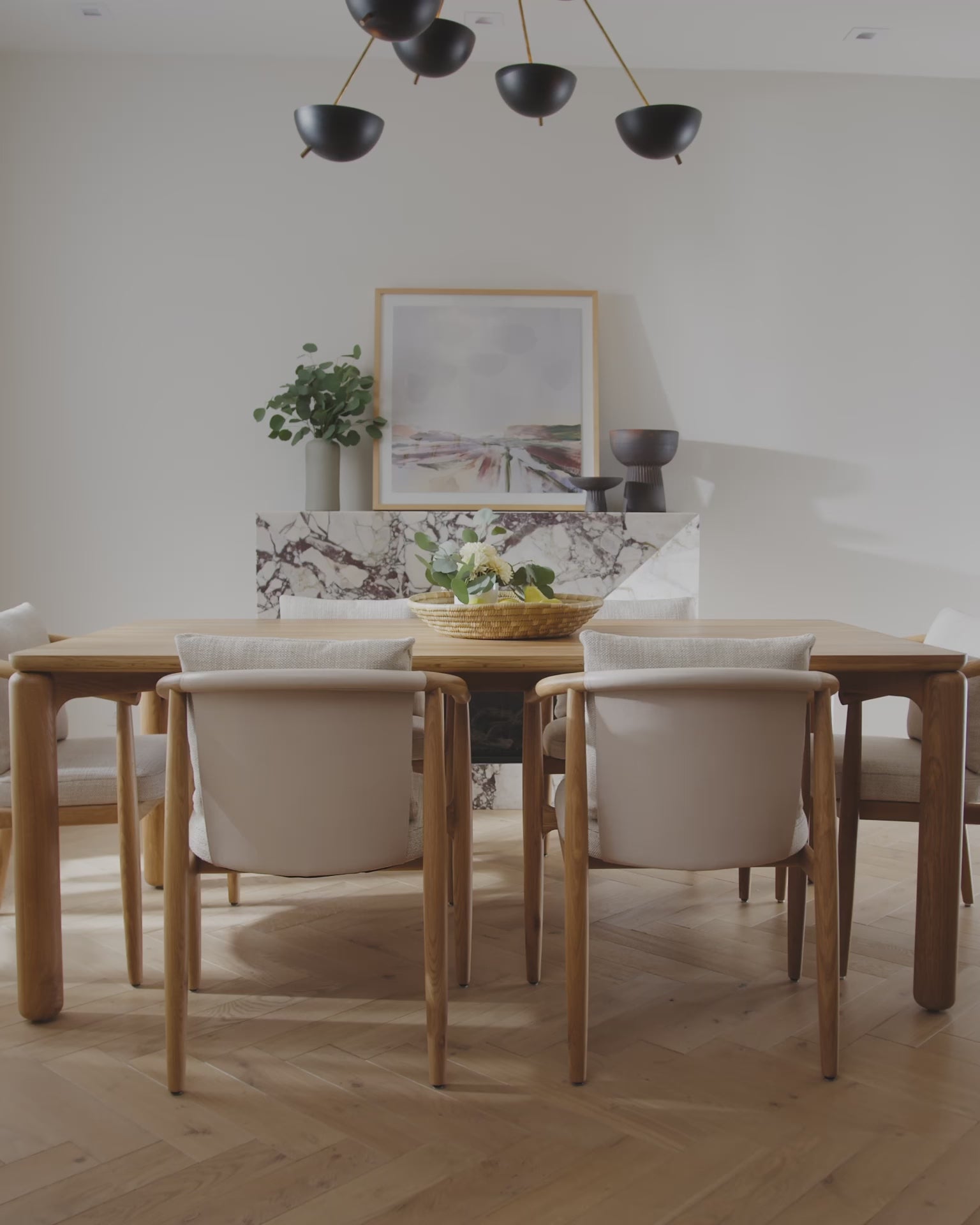 Latte Basketweave / Pearl Leather / White Oak