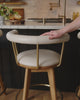 Pearl Leather / White Oak / Counter (25.5" Height)