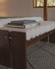 White Boucle / Walnut