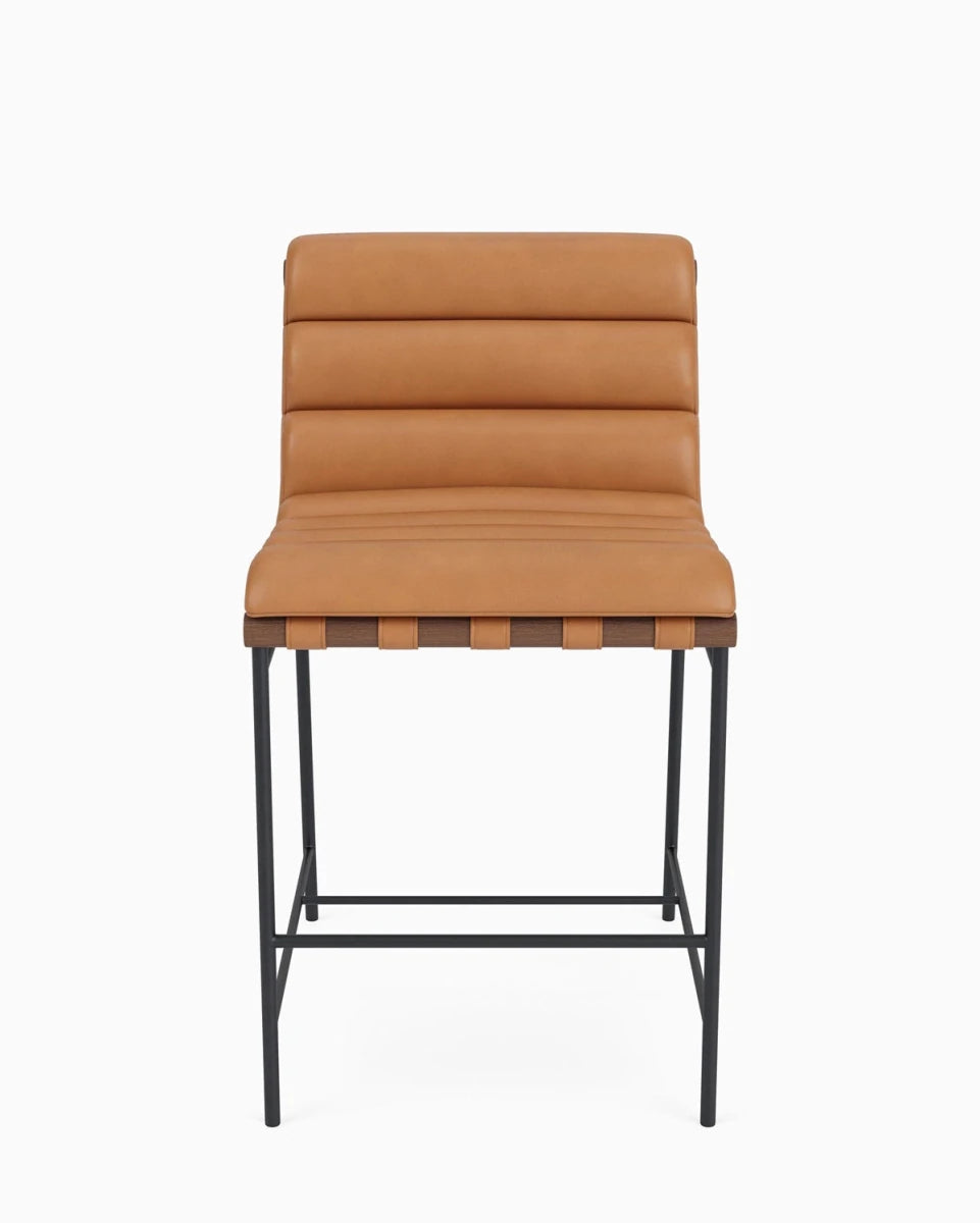 Saddle Leather / Walnut / Counter (24" Height)