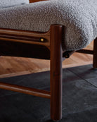 Stone Boucle / Maple Brown Leather / Walnut