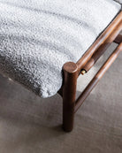 Stone Boucle / Maple Brown Leather / Walnut