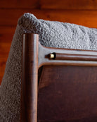 Stone Boucle / Maple Brown Leather / Walnut