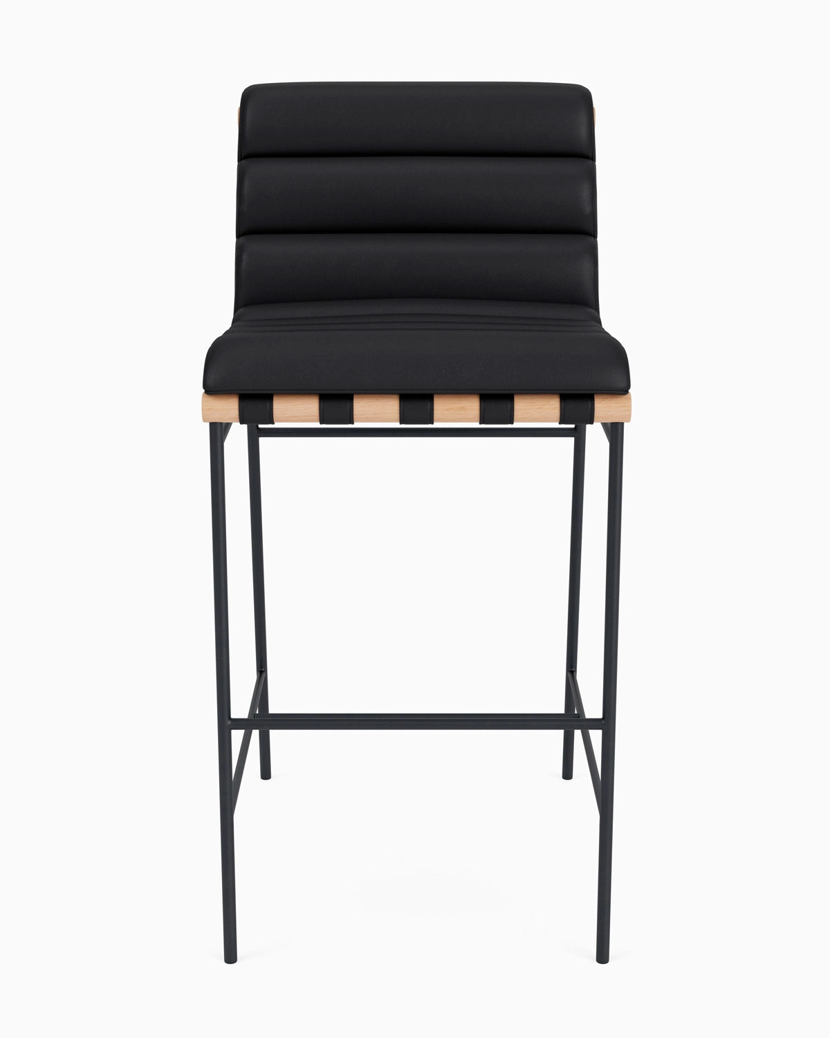 Black Leather / White Oak / Bar (30" Height)