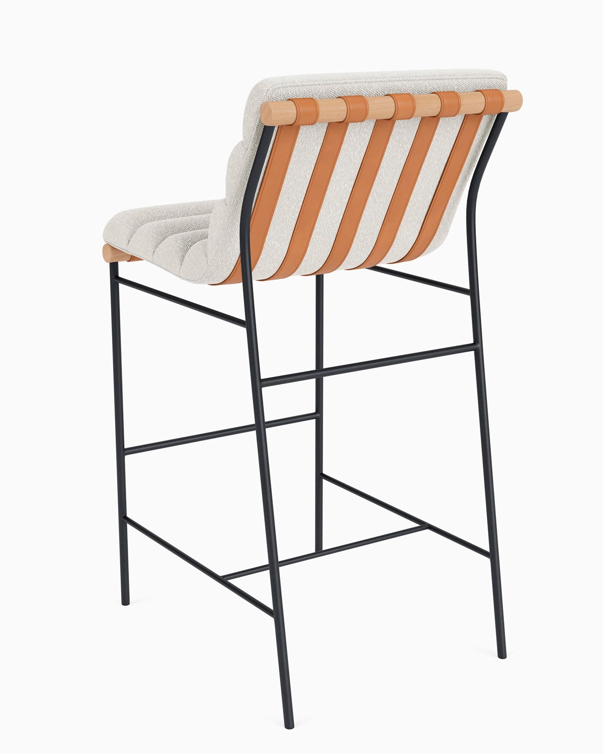 White Boucle / White Oak / Bar (30&quot; Height)