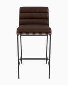 Maple Brown Leather / Walnut / Bar (30" Height)
