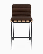 Maple Brown Leather / White Oak / Bar (30" Height)