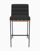 Charcoal Boucle / Walnut / Bar (30" Height)