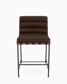 Maple Brown Leather / Walnut / Counter (24" Height)