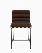 Maple Brown Leather / White Oak / Counter (24" Height)