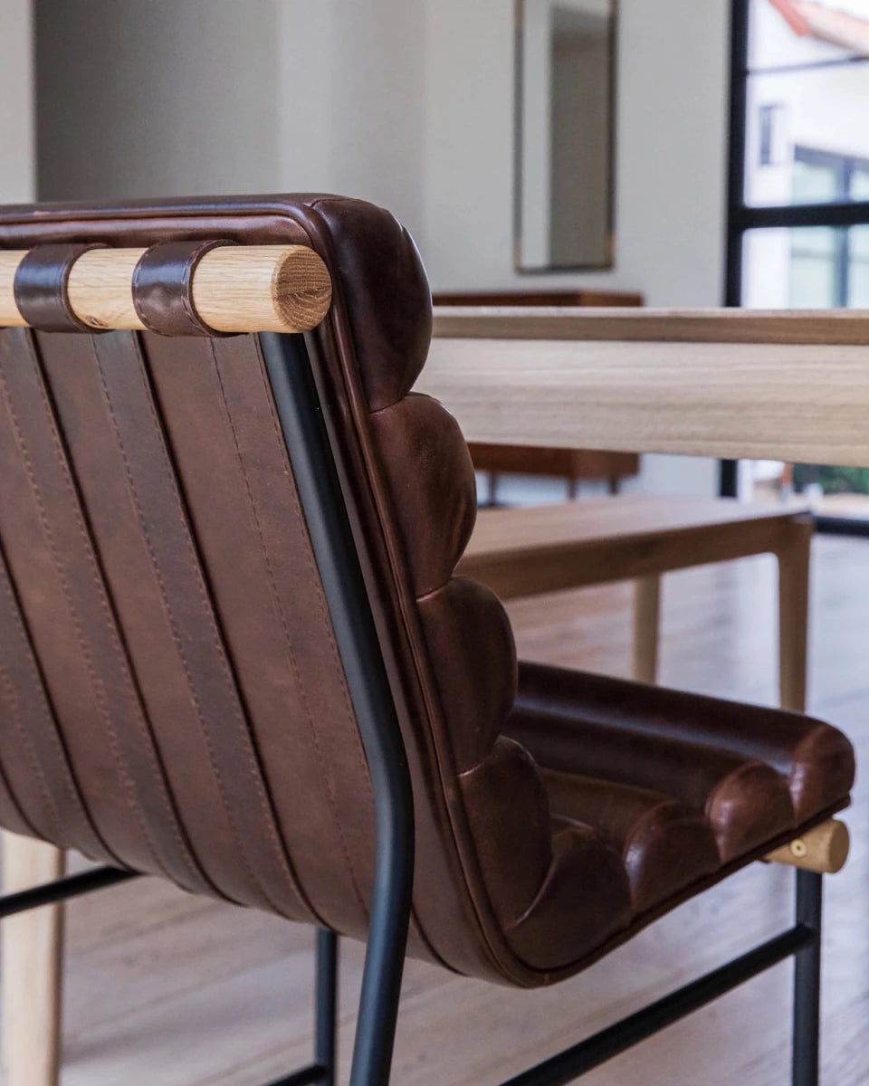 Maple Brown Leather / White Oak