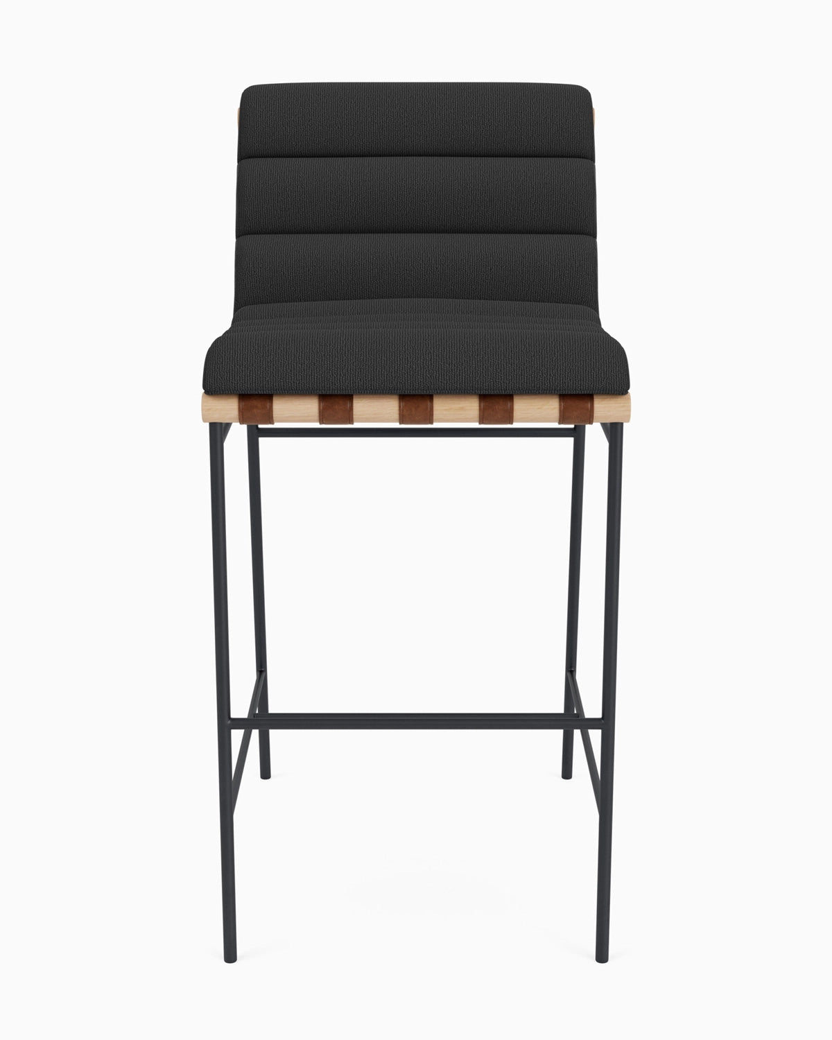 Charcoal Boucle / White Oak / Bar (30" Height)