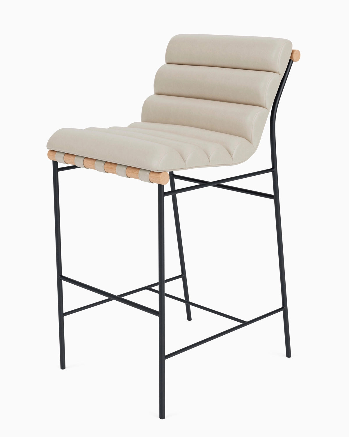 Pearl Leather / White Oak / Bar (30&quot; Height)