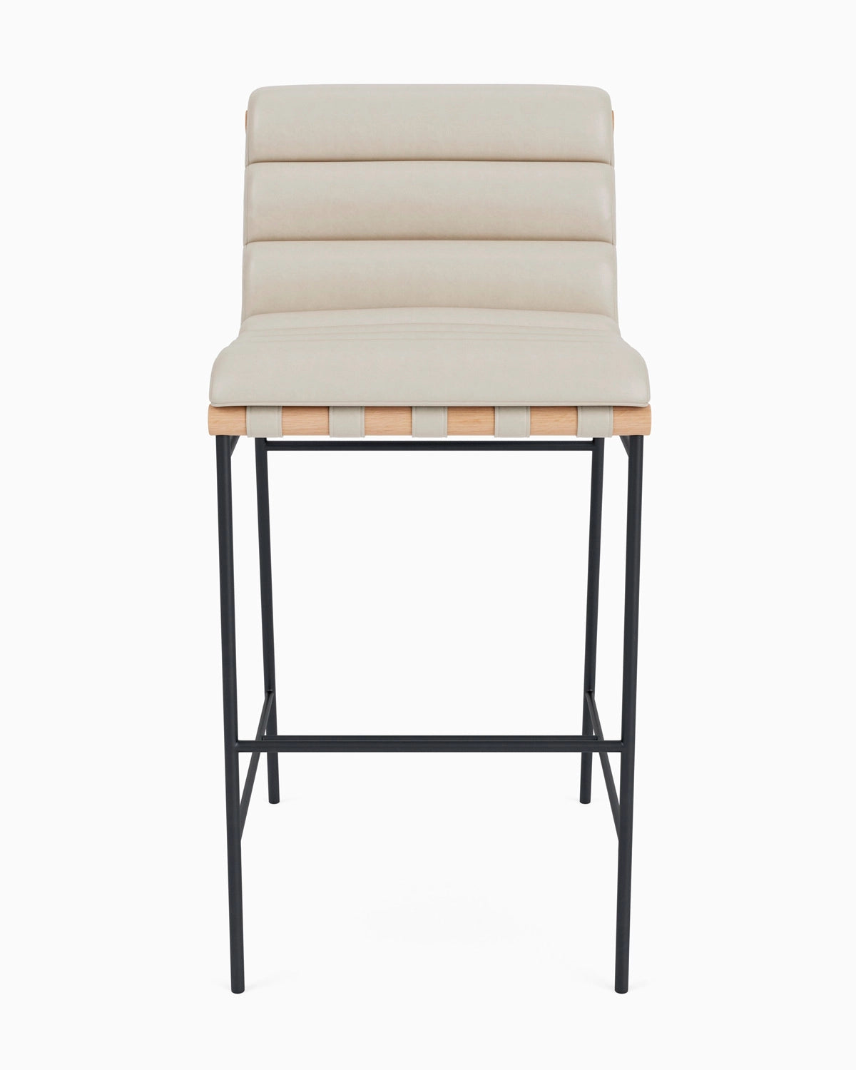 Pearl Leather / White Oak / Bar (30" Height)