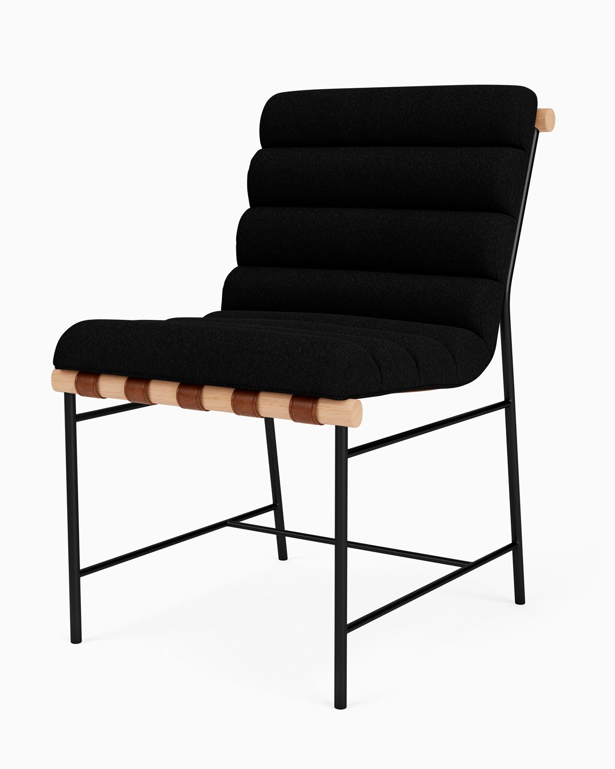 Charcoal Boucle / White Oak