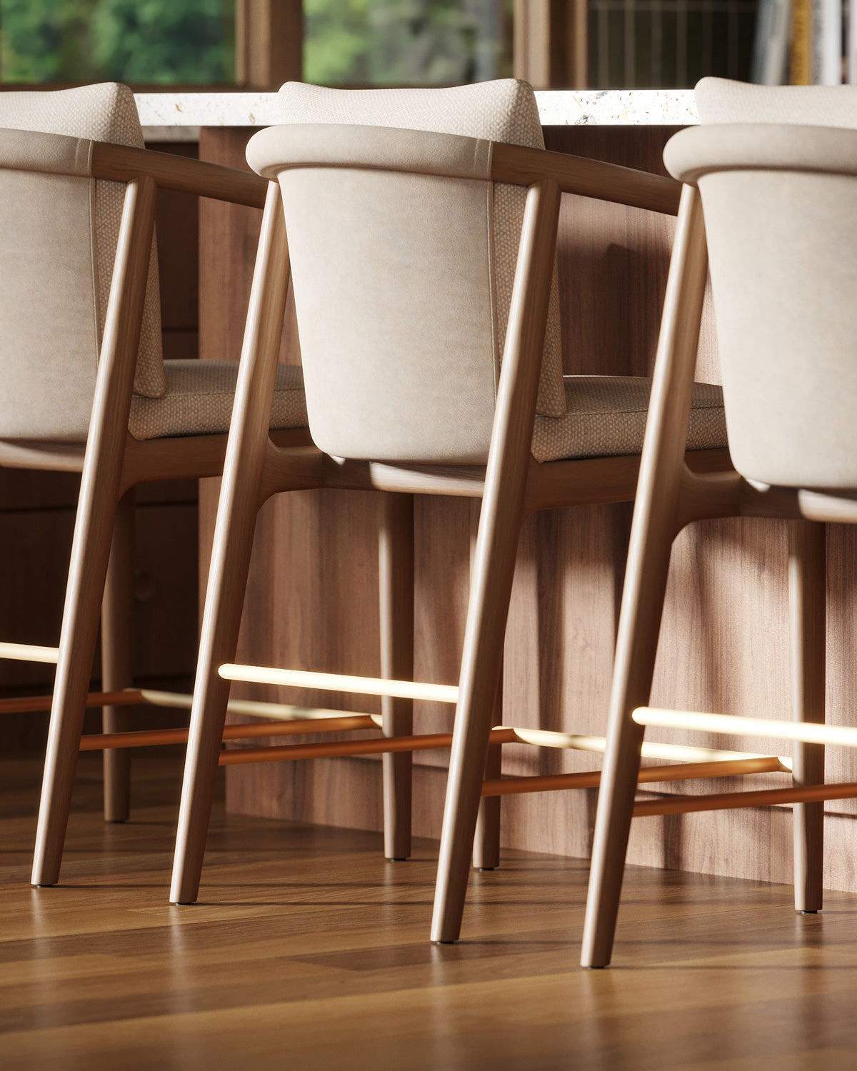 Latte Basketweave / Pearl Leather / White Oak